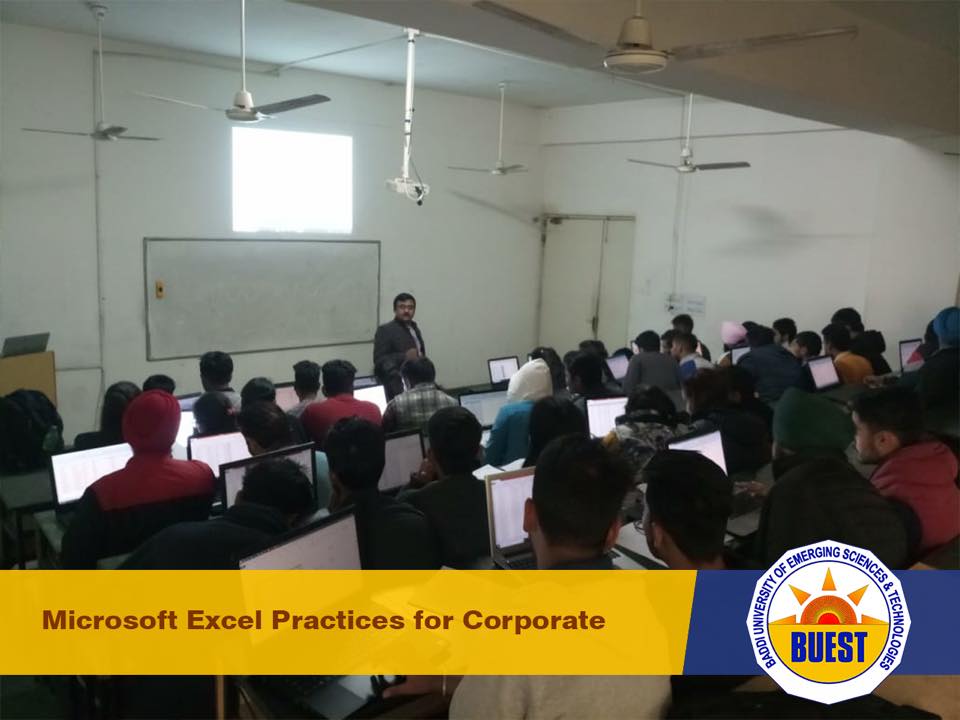 Microsoft Excel Practices for Corporate – Baddi University