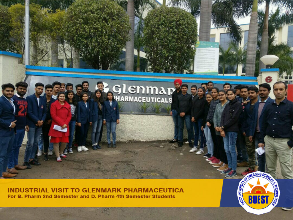 Industrial Visit To Glenmark Pharmaceuticals Of B. Pharmacy Students