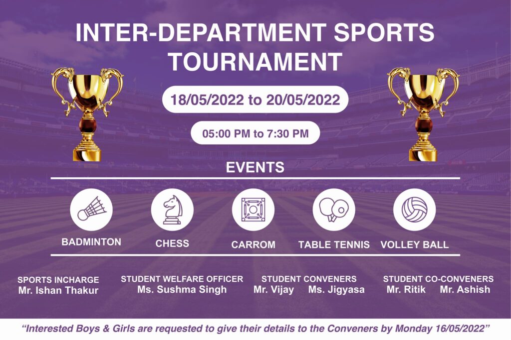 Inter-Department Sports Tournament - Best Engineering College in Himachal  Pradesh, Best University in Himachal Pradesh