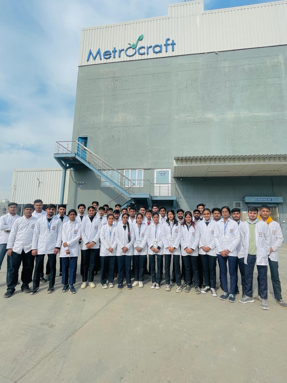 Industrial Visit of B. Pharmacy students at Metrocraft Pharmaceuticals