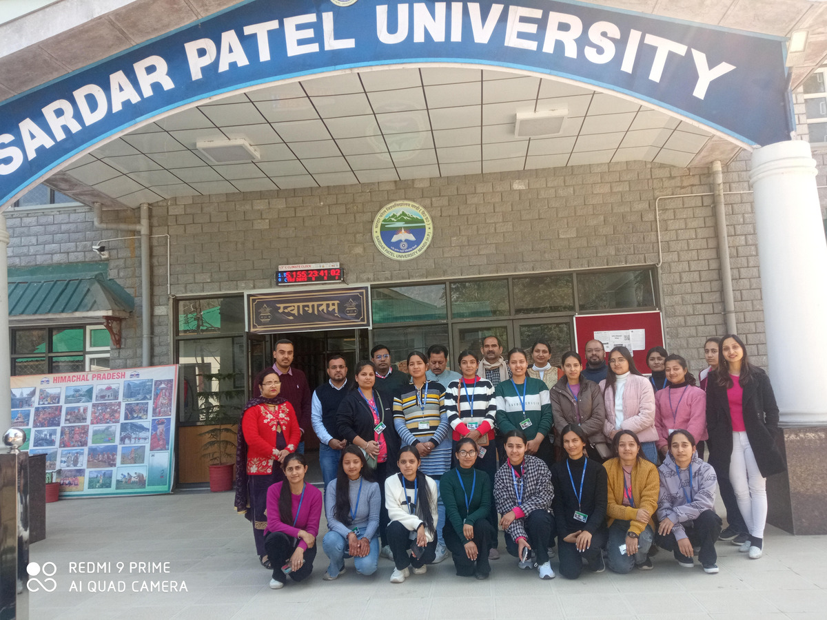 Educational visit to Sardar Patel University, Mandi